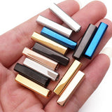 Stainless Steel Tube Beads 4mm for Jewelry Making DIY Spacer Beads