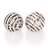 Miasol 5 Pcs/Lot 25MM Antique Silver Spiral Spacer Beads DIY Jewelry Making
