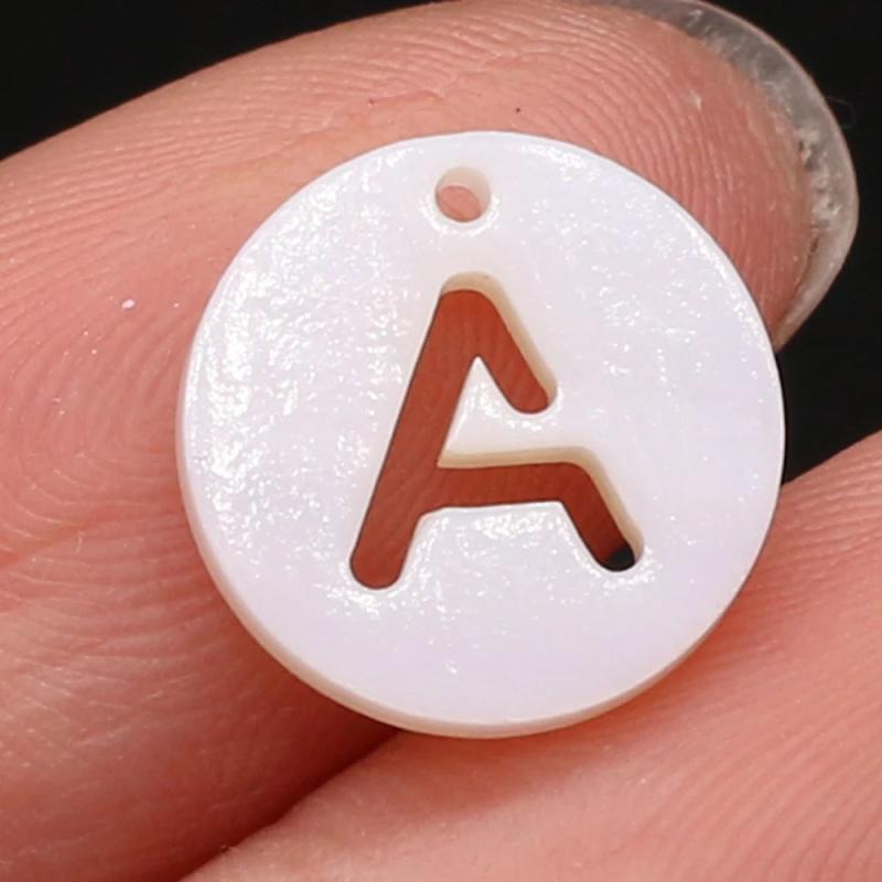 10PC Mother of Pearl Shell Beads Charm for DIY Necklace Earring Jewelry