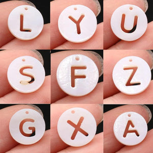 10PC Mother of Pearl Shell Beads Charm for DIY Necklace Earring Jewelry
