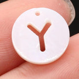10PC Mother of Pearl Shell Beads Charm for DIY Necklace Earring Jewelry