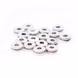 30pcs Double Metal Spacer Beads Flat Round Loose Beads 6mm