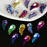 12PCS 10x20mm Angel Wing Crystal Glass Beads in 11 Colors