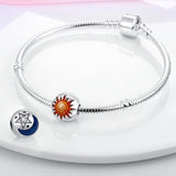 Sun Moon Eye Charm for Bracelet Necklace DIY Jewelry Making