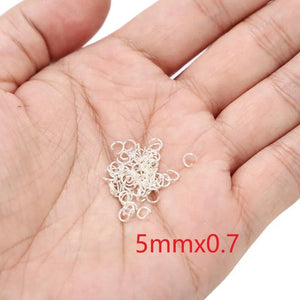 100pcs Stainless Steel Jump Rings for Jewelry Making DIY 4mm Repair