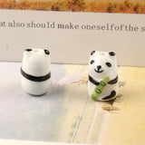 5pcs Panda Shape Ceramic Beads DIY Bracelet Necklace Accessories
