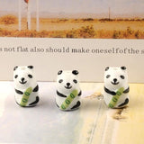 5pcs Panda Shape Ceramic Beads DIY Bracelet Necklace Accessories
