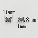 100pcs Antique Silver Butterfly Beads 10x8mm DIY Jewelry Findings