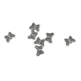 100pcs Antique Silver Butterfly Beads 10x8mm DIY Jewelry Findings