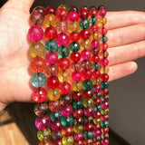 Tourmaline Crystals Beads Faceted Quartzs Loose Beads for Jewelry Making
