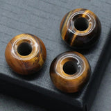 Natural Stone Big Hole Beads Bright Agates 12x18mm