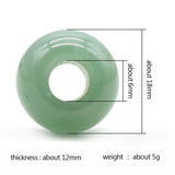Natural Stone Big Hole Beads Bright Agates 12x18mm