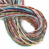 Mixed Gemstone Round Tube Beads Natural Stones for Jewelry Making