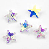 14mm Starfish Pendant Charms Crystal Glass Beads DIY Jewelry Making