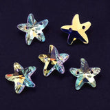 14mm Starfish Pendant Charms Crystal Glass Beads DIY Jewelry Making