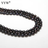 Dark Purple 5-6mm Freshwater Pearl Beads 15Inch Strand