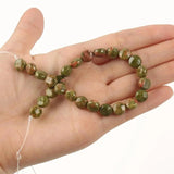 Faceted Stone Beads for Jewelry Making DIY Bracelet 7.5''