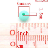 6mm Acrylic Spacer Beads Round Ball Mixed Loose Beads For Women DIY