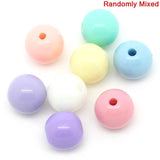 6mm Acrylic Spacer Beads Round Ball Mixed Loose Beads For Women DIY