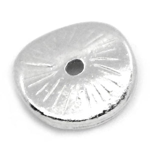 100PCS Spacer Beads Round Alloy Silver 10x9mm DIY Jewelry Findings Wholesale