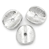 100PCS Spacer Beads Round Alloy Silver 10x9mm DIY Jewelry Findings Wholesale