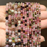2/3/4mm Tourmaline Loose Beads for Jewelry Making 15''
