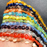 Cat Eye Love Heart Shape 8mm Opal Stone Beads for Jewelry Making