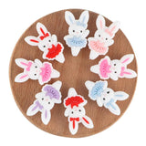 5Pcs Rabbit Love Chocolate Cartoon Silicone Beads DIY Pacifier Chain Necklace