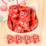 5Pcs Rabbit Love Chocolate Cartoon Silicone Beads DIY Pacifier Chain Necklace