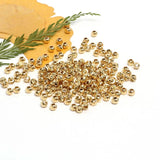 Brass Plated Faceted Moon Cut Spacer Bead Jewelry Making Supplies