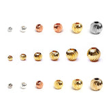 Brass Plated Faceted Moon Cut Spacer Bead Jewelry Making Supplies
