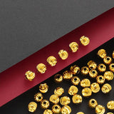 Brass Plated Faceted Moon Cut Spacer Bead Jewelry Making Supplies
