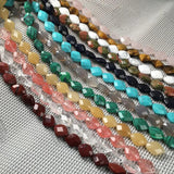 Faceted Square Agates Beads for Jewelry Making DIY