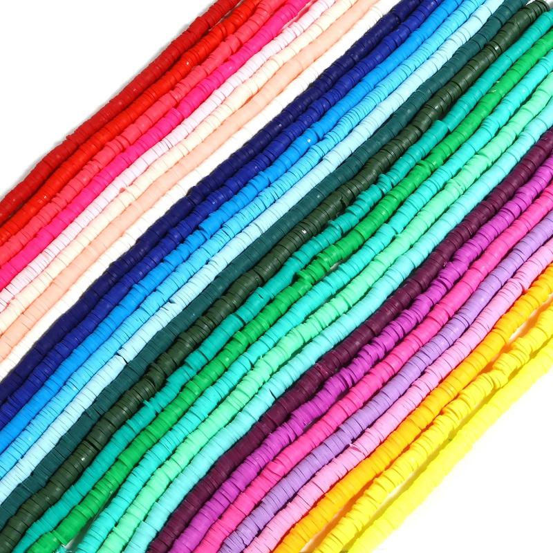 6mm Multicolor Polymer Clay Katsuki Beads Round Spacer Beads DIY Jewelry