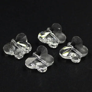 10mm 14mm Austrian Crystal Butterfly Pendants Beads Vertical Hole DIY Making