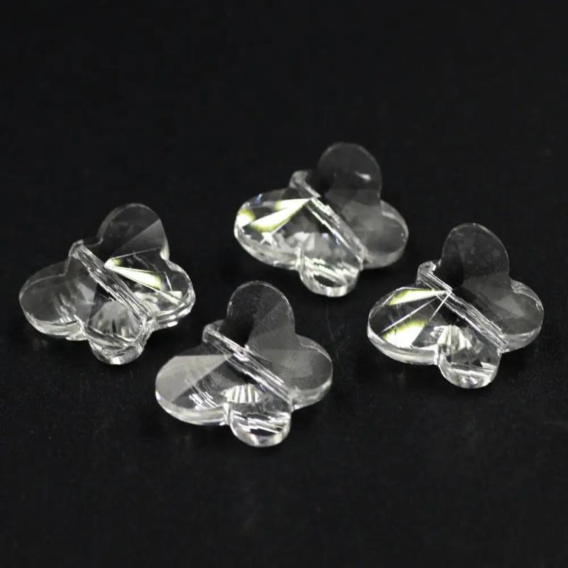 10mm 14mm Austrian Crystal Butterfly Pendants Beads Vertical Hole DIY Making