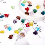 10mm 14mm Austrian Crystal Butterfly Pendants Beads Vertical Hole DIY Making