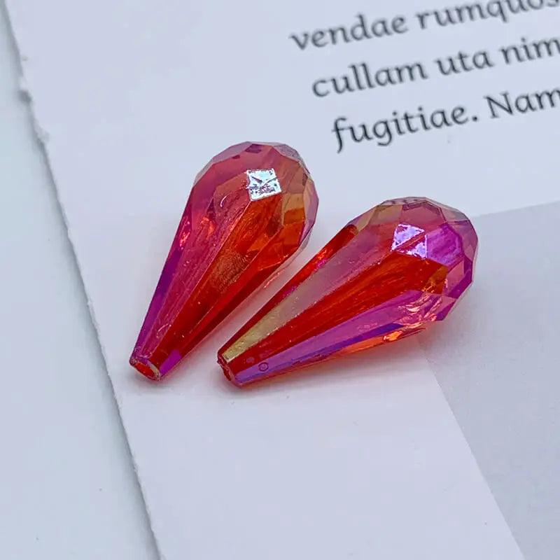 Acrylic Water Drop Loose Beads Jewelry Making Door Decoration