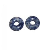 5pcs Natural Stone Donut Pendant Beads Jewelry Making DIY Necklace