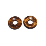 5pcs Natural Stone Donut Pendant Beads Jewelry Making DIY Necklace