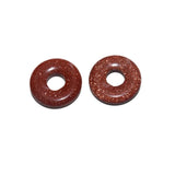 5pcs Natural Stone Donut Pendant Beads Jewelry Making DIY Necklace