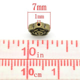 7mm Metal Spacer Beads Flower Antique Bronze Loose Beads DIY Making Braceletls