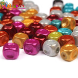 OlingArt 8mm 100pcs Mixed 3D Illusion Miracle beads Acrylic Spacer