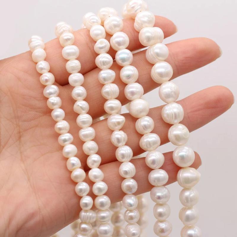 Freshwater Pearl Beads Strand 5-10mm DIY Necklace