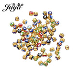 50PCS 5mm Enamel Spacers Beads Jewelry Making DIY Bracelets Pendants Findings