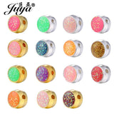 50PCS 5mm Enamel Spacers Beads Jewelry Making DIY Bracelets Pendants Findings