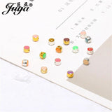 50PCS 5mm Enamel Spacers Beads Jewelry Making DIY Bracelets Pendants Findings
