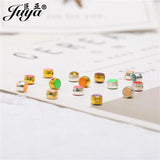50PCS 5mm Enamel Spacers Beads Jewelry Making DIY Bracelets Pendants Findings