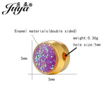 50PCS 5mm Enamel Spacers Beads Jewelry Making DIY Bracelets Pendants Findings