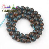 Natural Lake Cloisonne Jaspers Stone Round Loose Beads 4-12mm